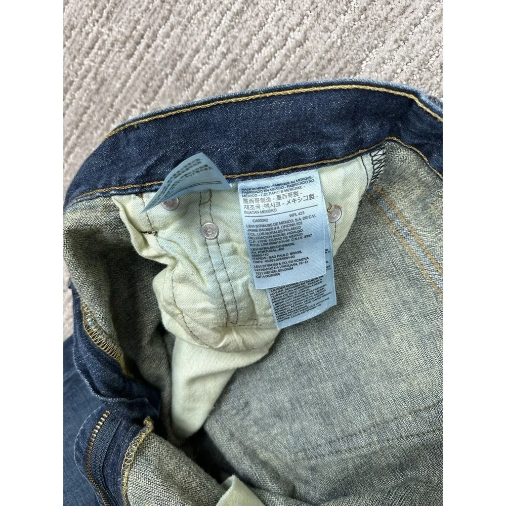 Levi's 569 Men's Blue Cotton 5-Pockets Loose Fit Straight Jeans 30x32 fits 34x32
